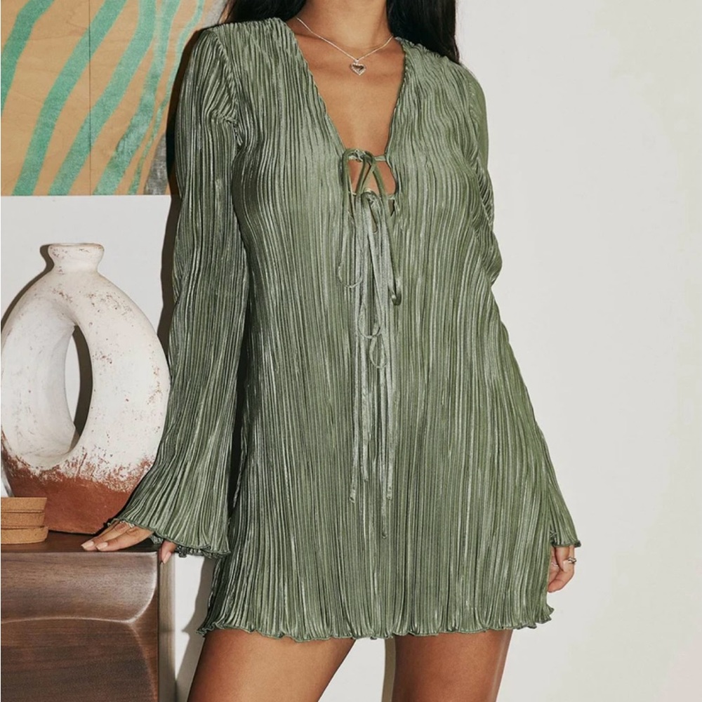 Princess Polly Sage Dress